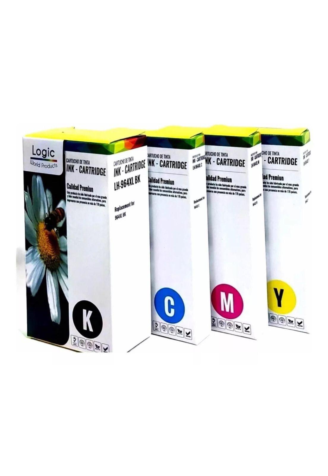 Pack Hp 964 Xl Negro + Colores Alternativos-0