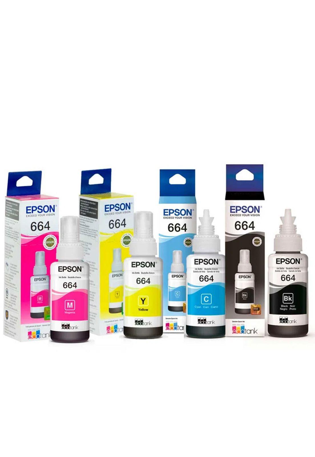Pack Epson 664 Negro + 664 Colores Original-0