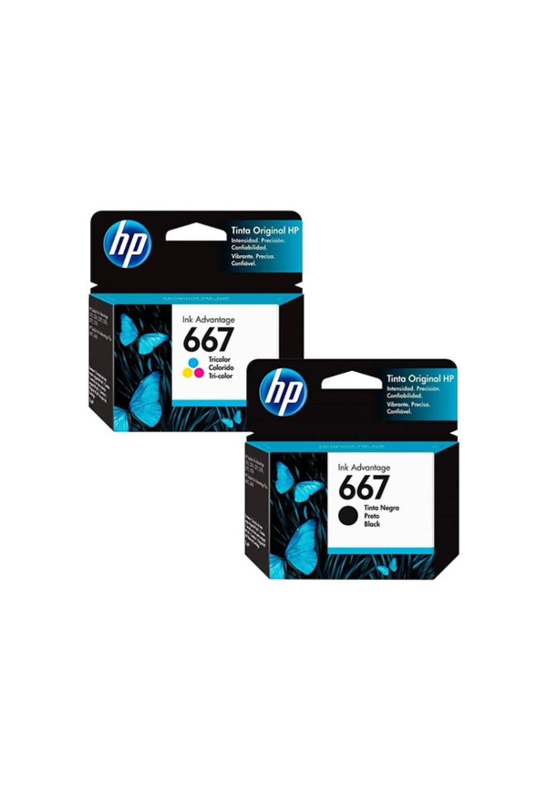 Pack Tinta Impresora Hp 667-0