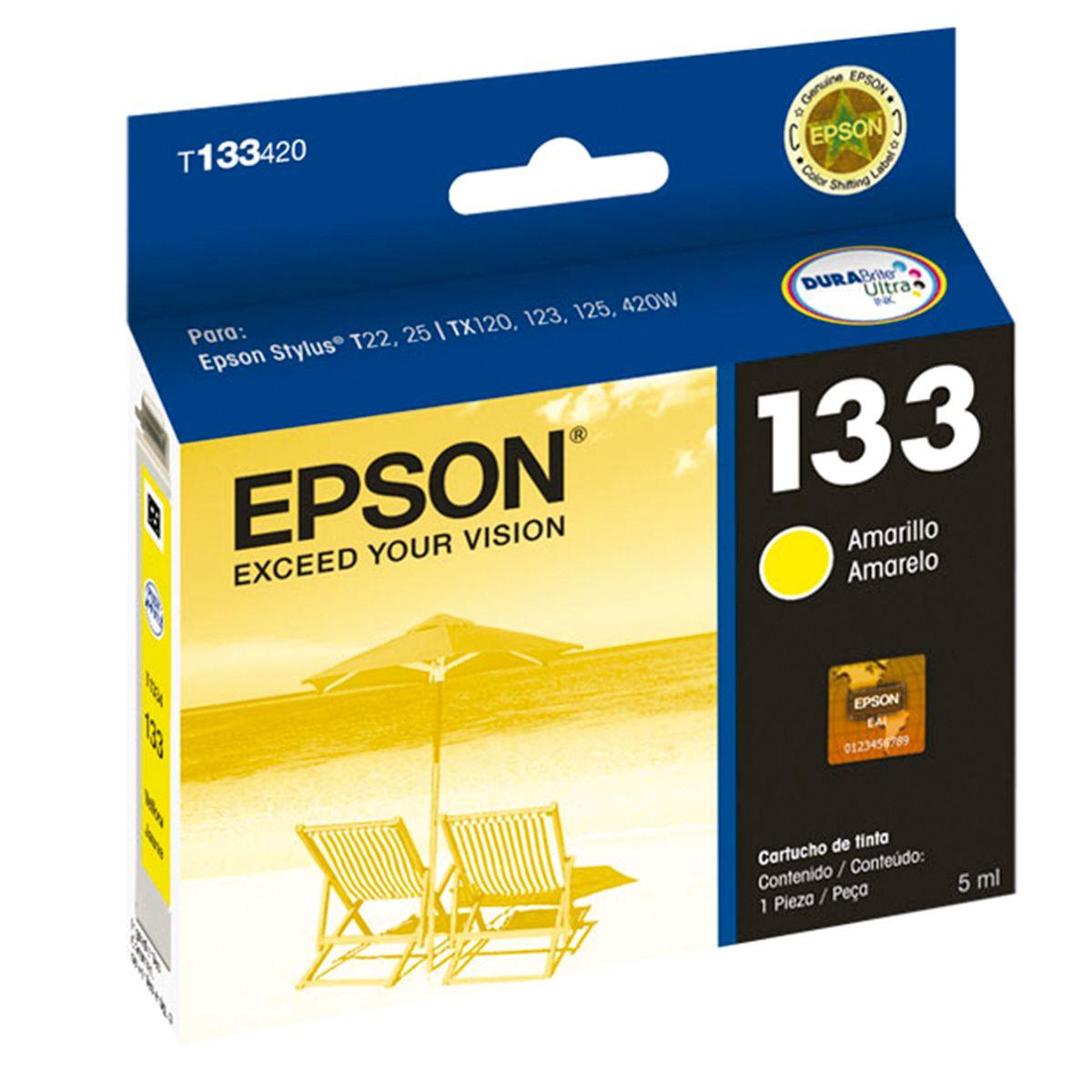 Tinta Epson 133 Yellow Original-0