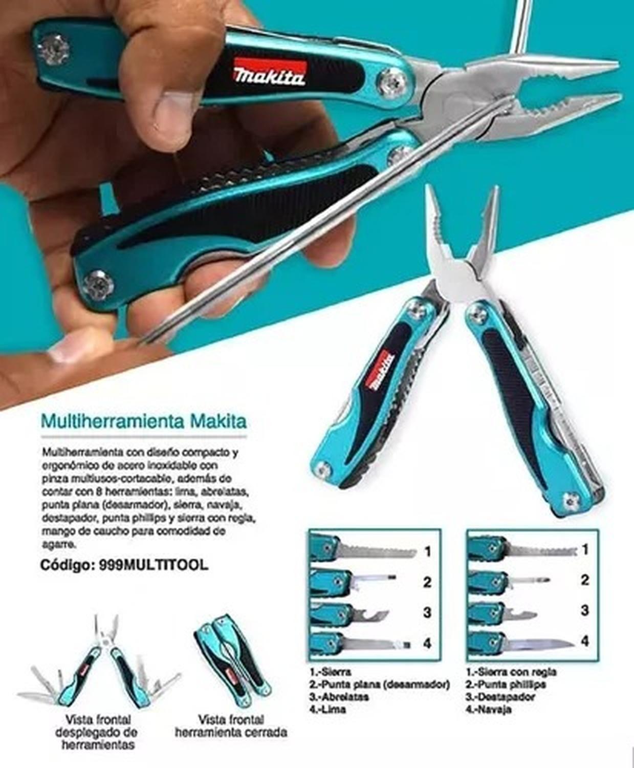 Navaja Multiherramienta 10funciones Makita Alicate Multitool-2