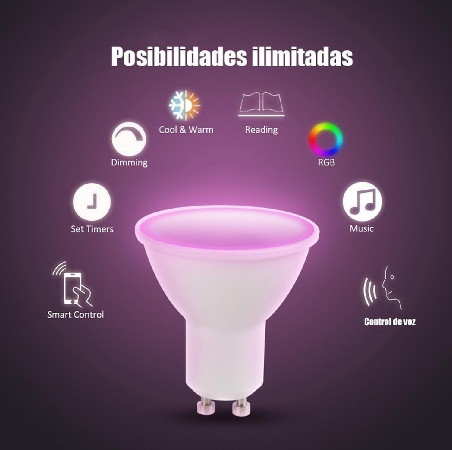 Ampolleta Inteligente Smart Gu10 5w Megabright-2