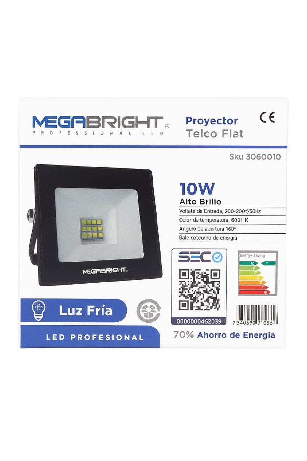 Foco Proyector Led 10w Luz Fría 6000k Megabright-3