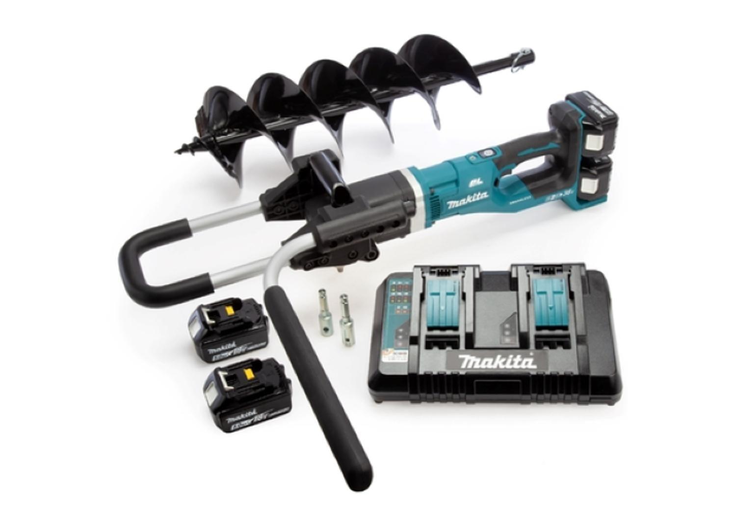 Ahoyador Barreno de Suelo Inalámbrico DDG460T2X9-1 Makita + Barreno-0