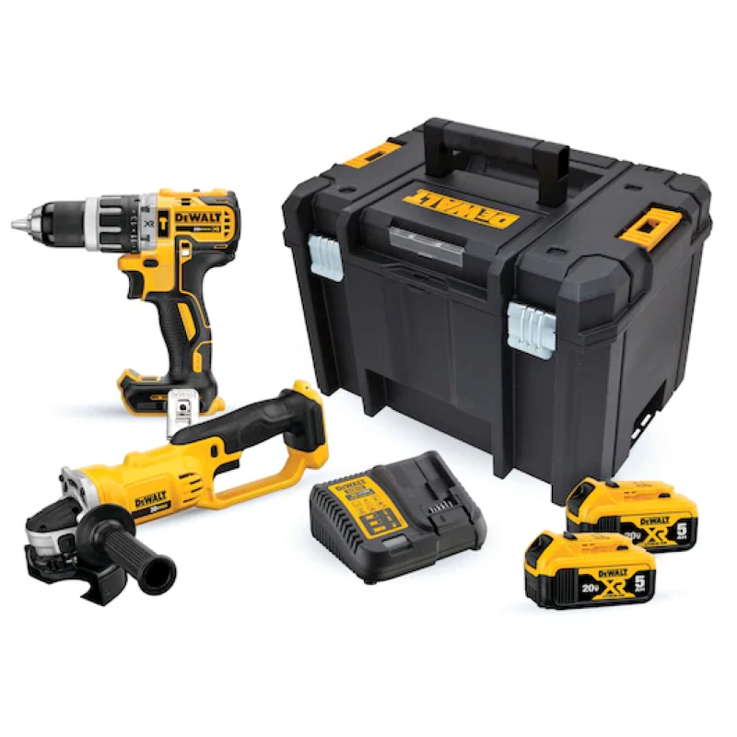 Kit de Taladro + Esmeril Inalámbrico 20V MAX DCK209P2T Dewalt-0