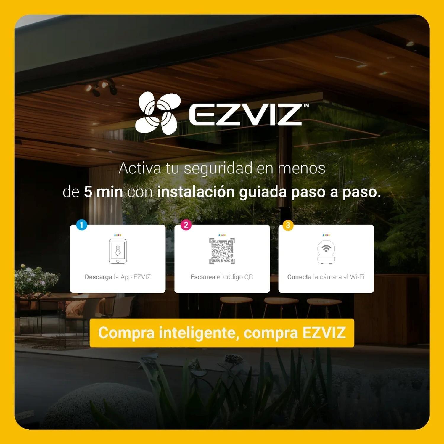 Cámara Seguridad Wifi Batería HB8 Lite 2K+ AOV Ezviz-7