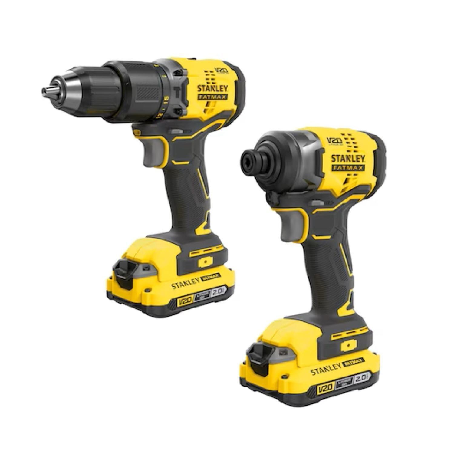 Kit Taladro Impacto Taladro Percutor 20V 2 bat carg SBDI461D2S461D2S Stanley-1