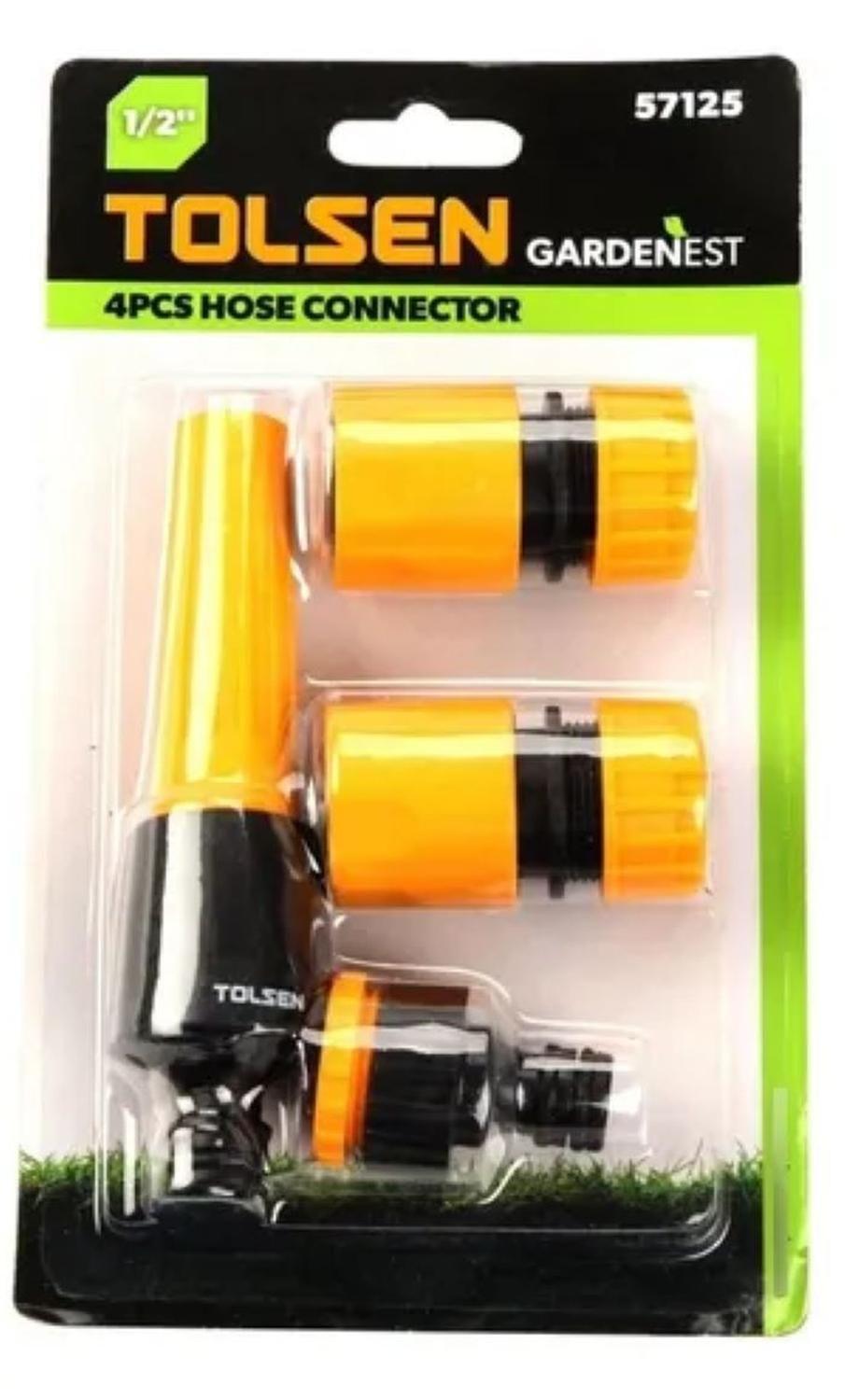 Juego acoples manguera riego 4 piezas 1/2″ 57125 TOLSEN-3