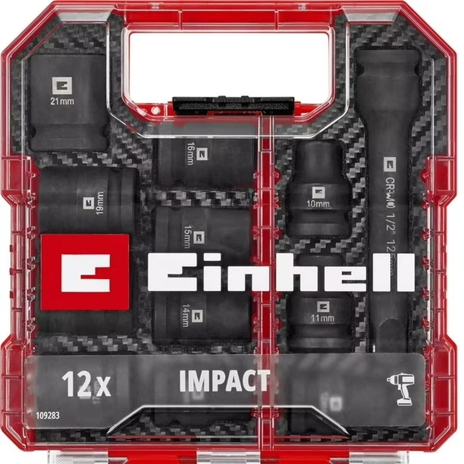 Set 12 Dados de Impacto Hex 109283 Einhell-3
