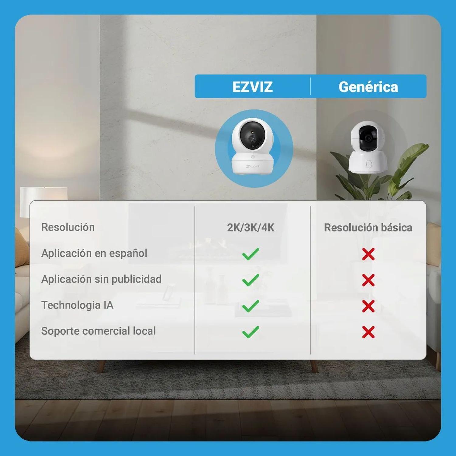 Cámara Seguridad Wifi H6c Pro 3k 5MP Ezviz-6