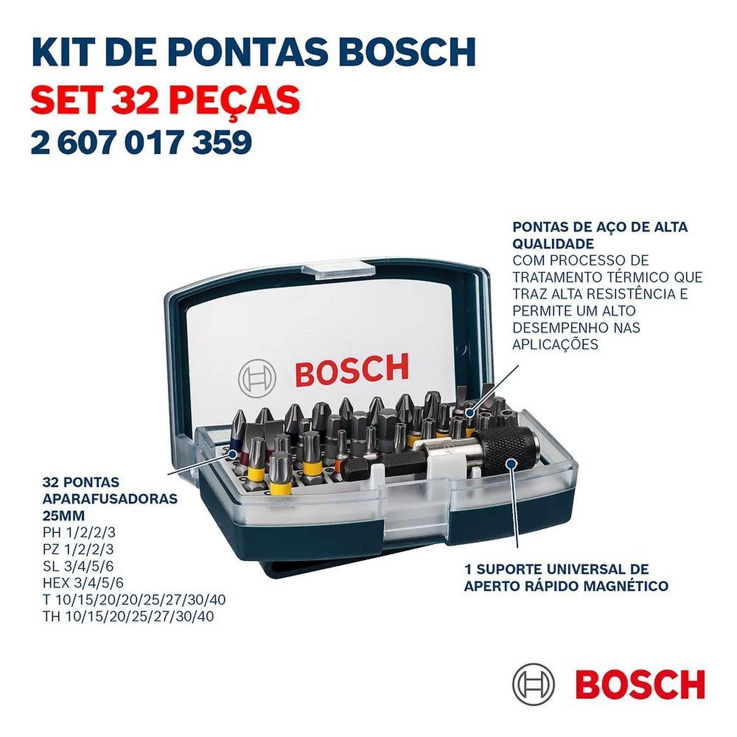 Kit de puntas para atornillar 32un Bosch-6