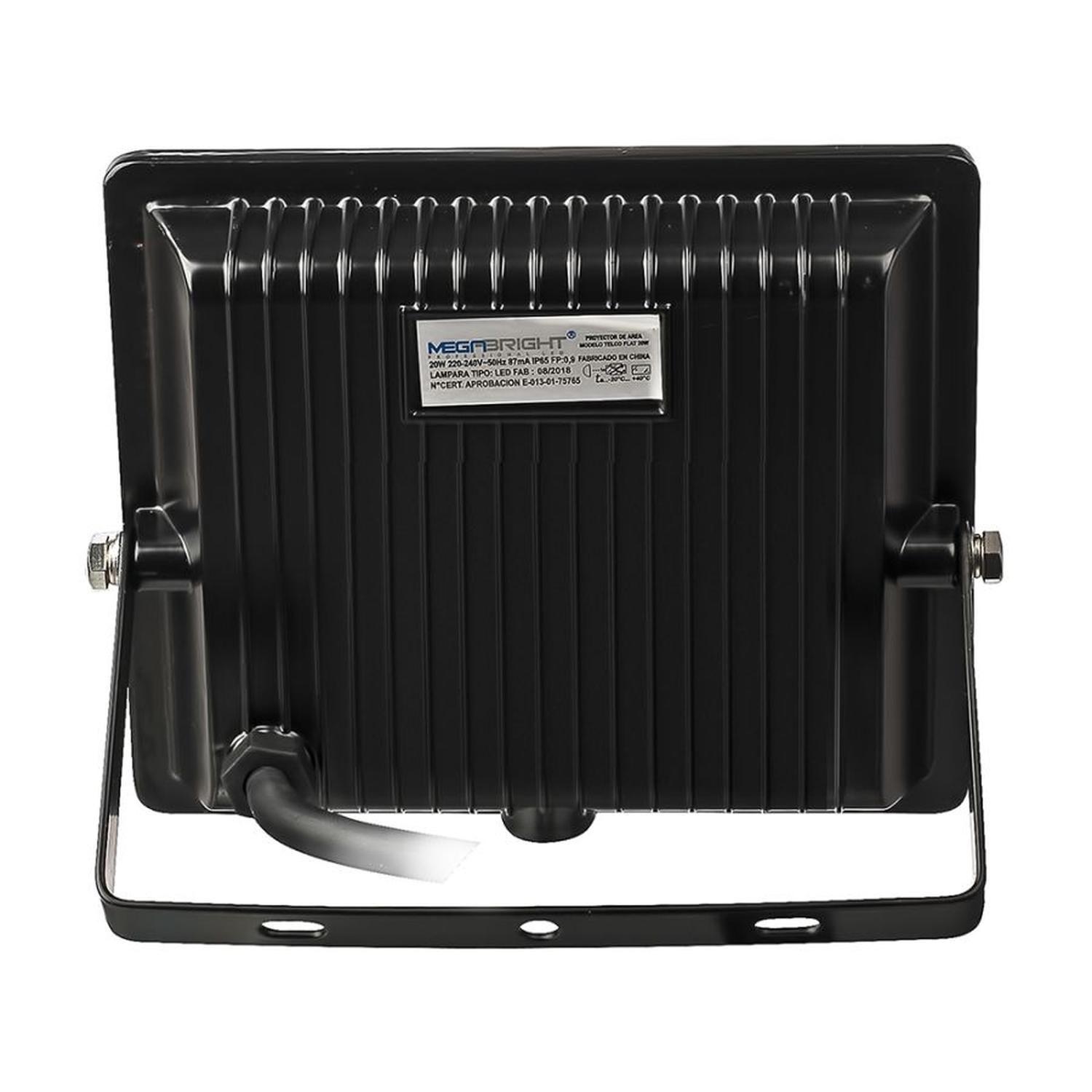 Foco Proyector Telco Flat LED 20W 3000K Calido Megabright-2