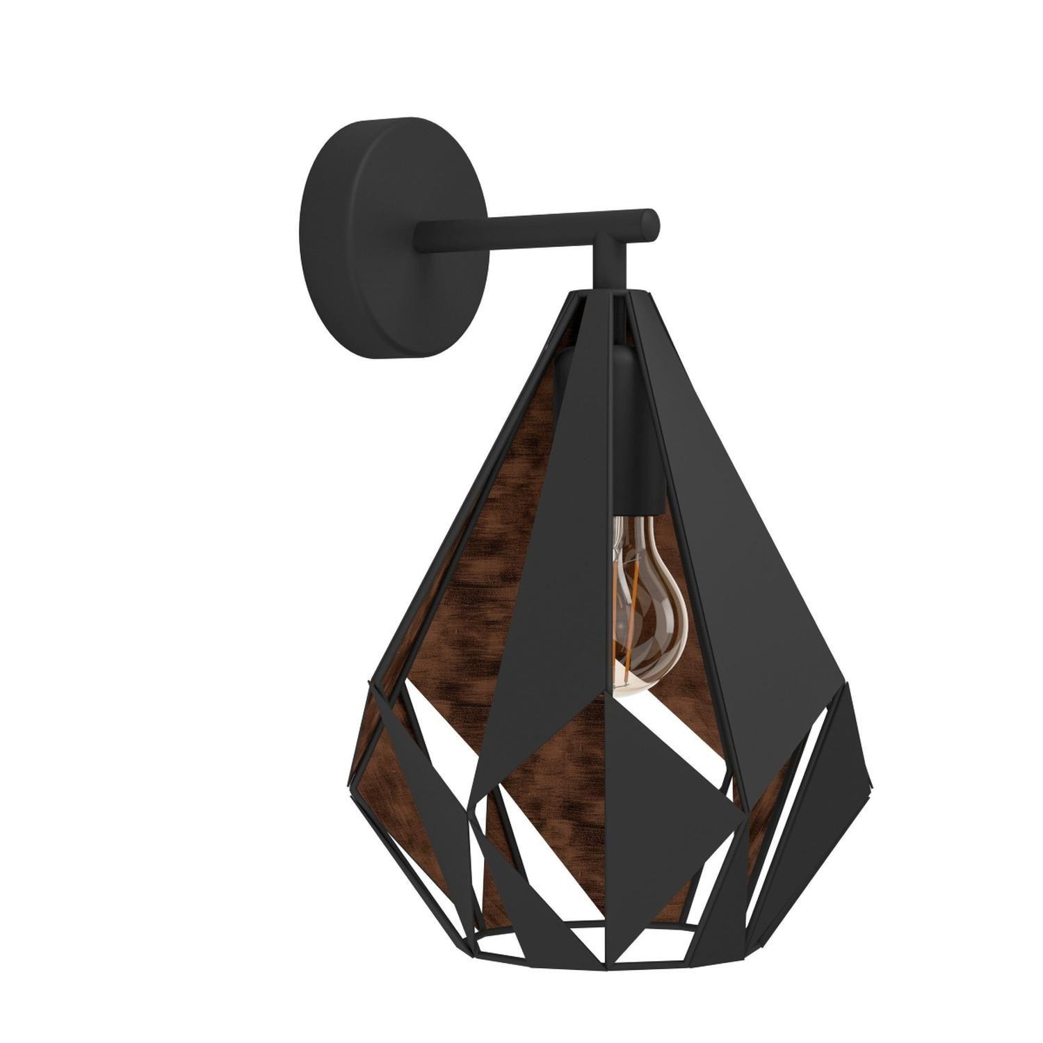 Aplique De Pared Negro Carlton 1 E27 49992 Eglo-0