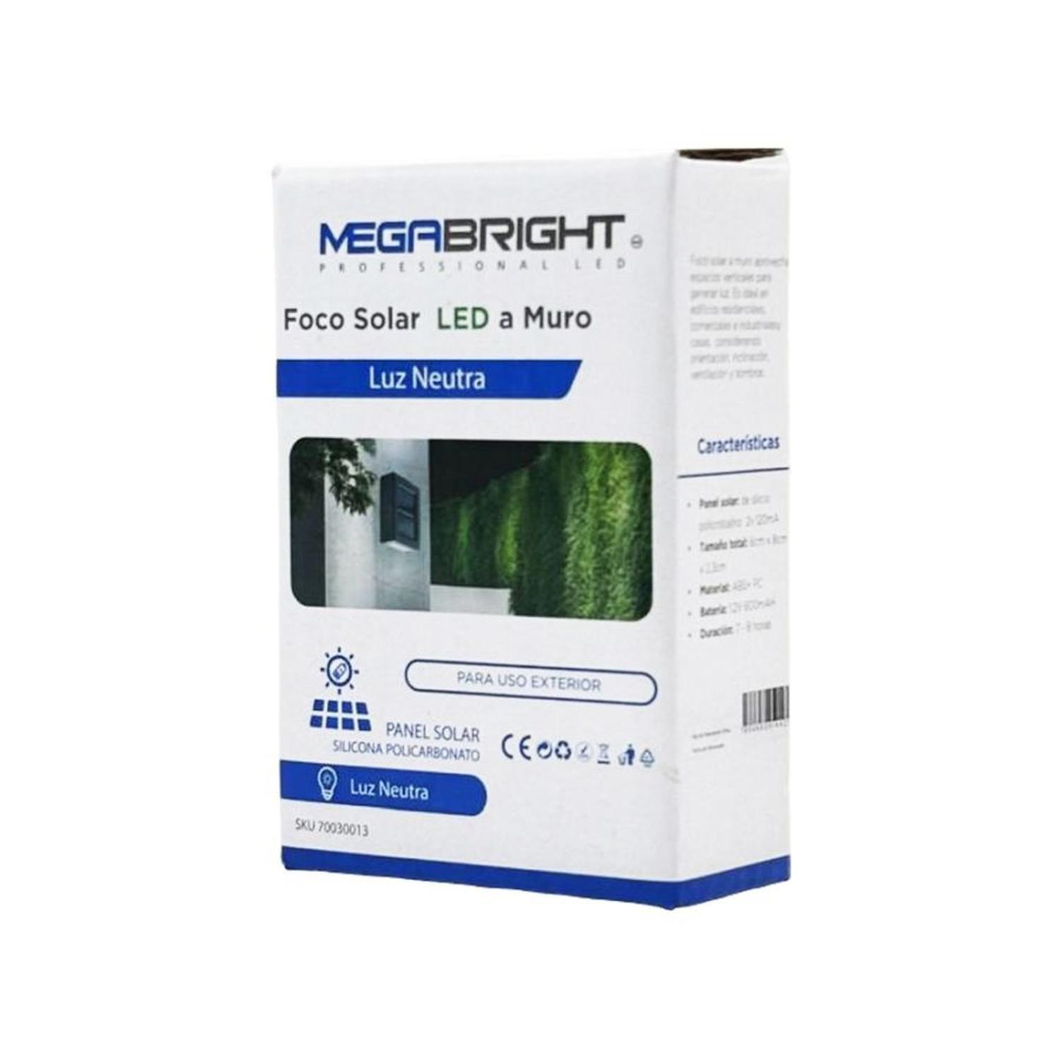 Foco Solar LED Muro DIR/IND 4000K Megabright-3
