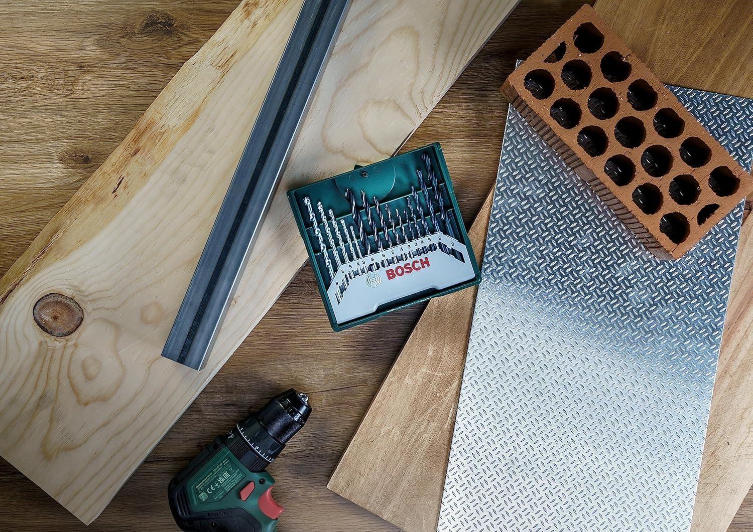 Set Brocas Mini X-LIne 15 Piezas Madera Metal y Concreto Bosch-2