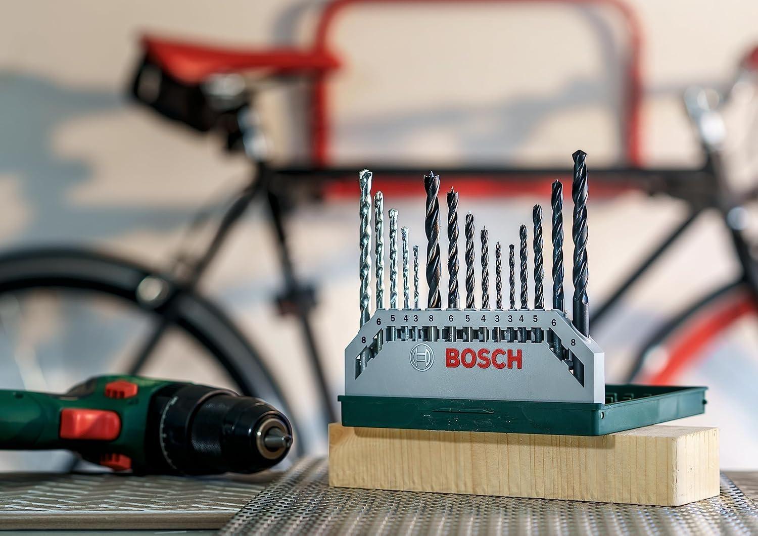 Set Brocas Mini X-LIne 15 Piezas Madera Metal y Concreto Bosch-3