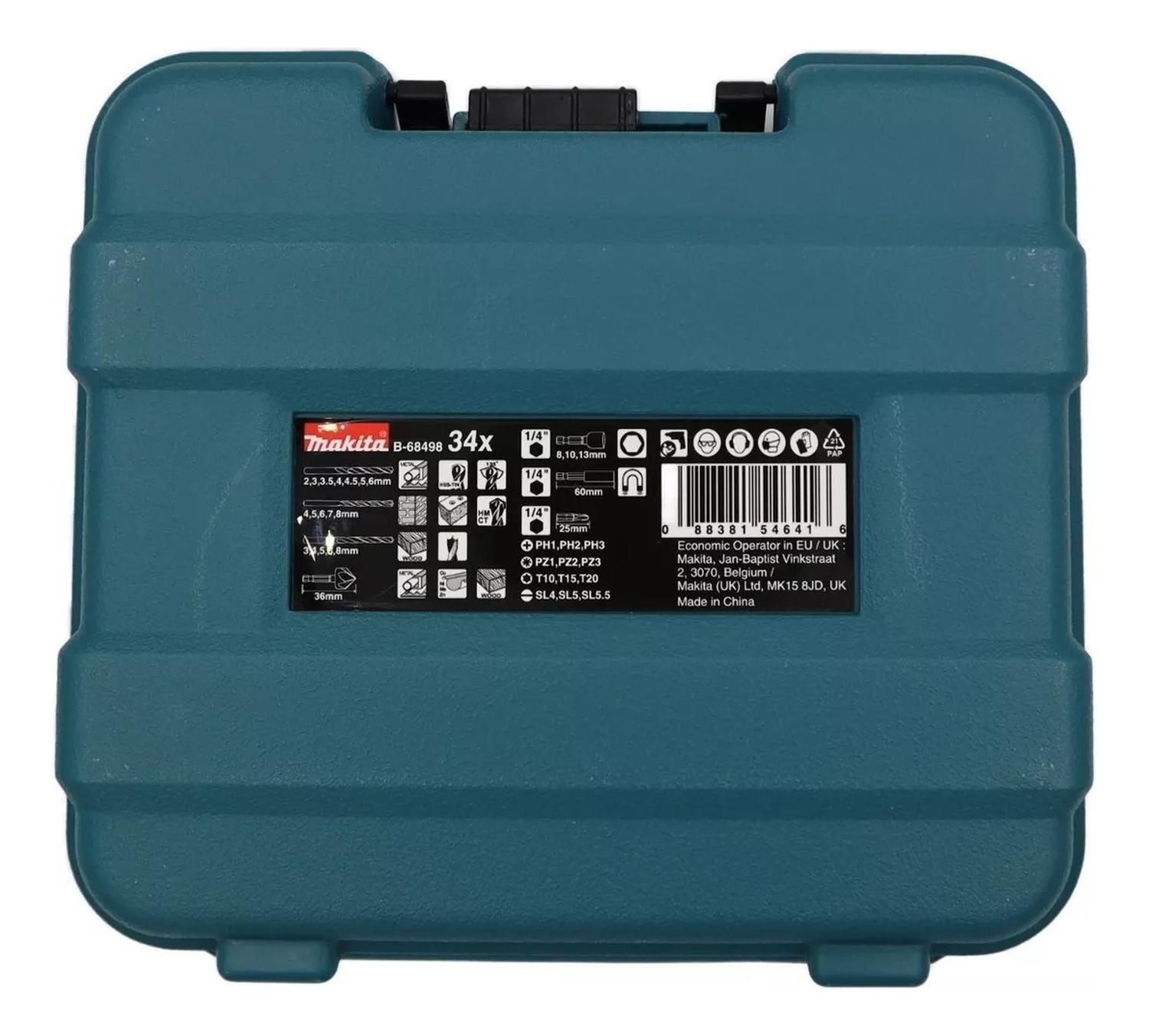 Set 34 Piezas Brocas Y Puntas Makita B-68498-4
