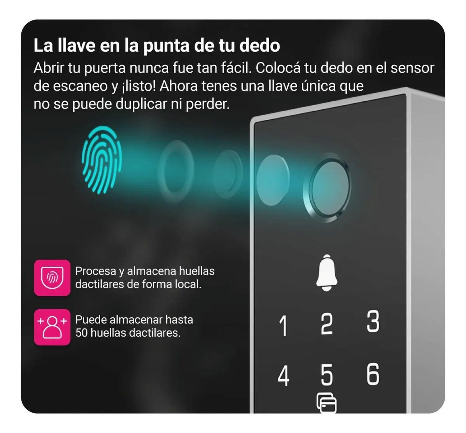 Cerradura Inteligente Wifi DL03 Pro Huella Código Ezviz-3