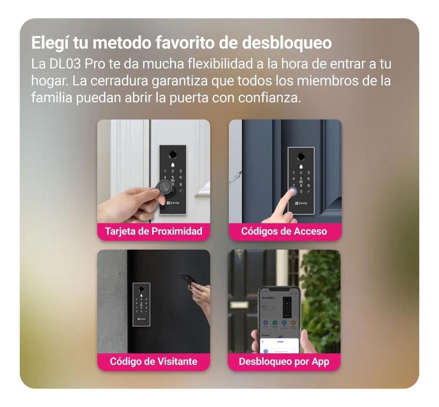 Cerradura Inteligente Wifi DL03 Pro Huella Código Ezviz-4