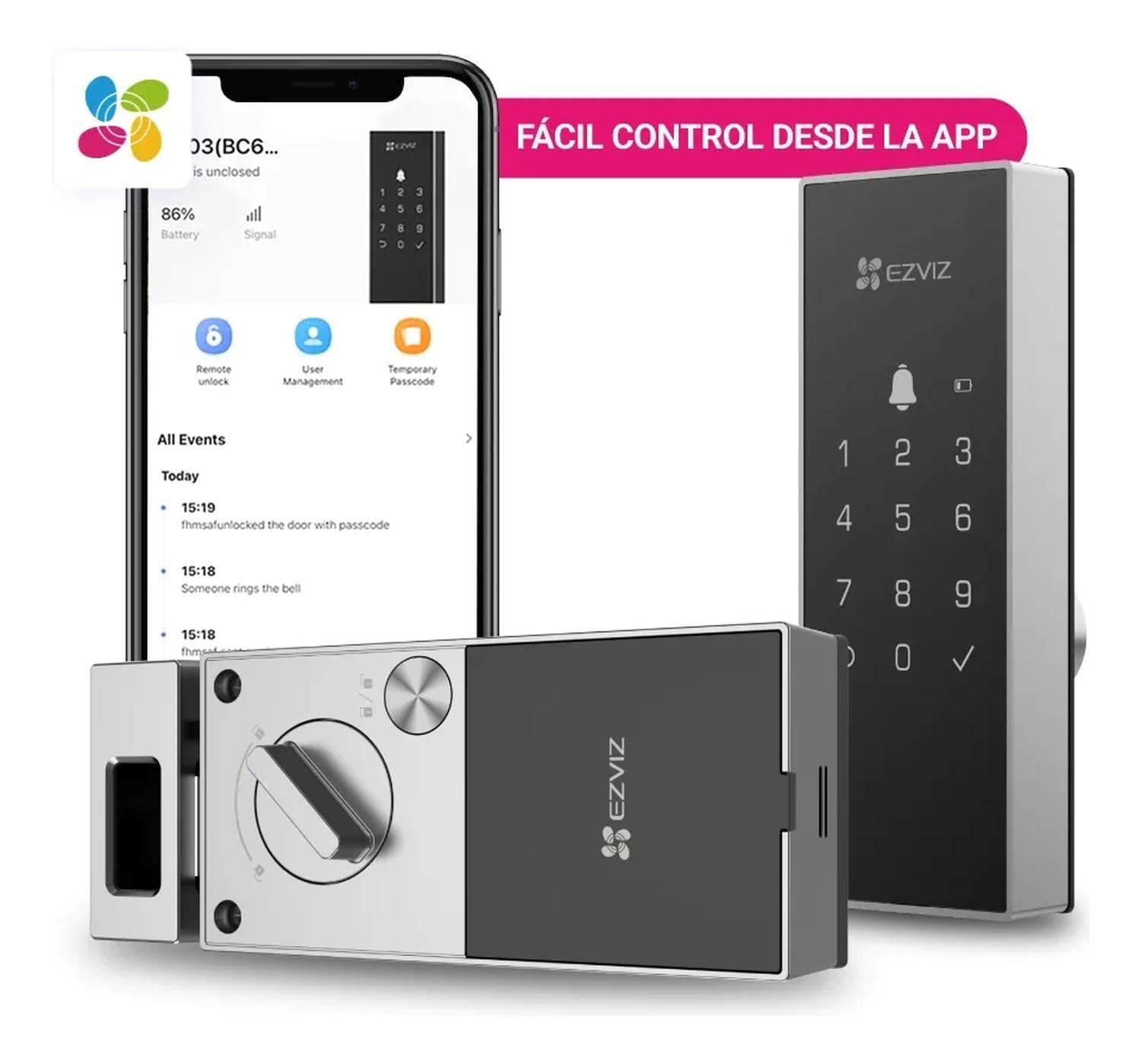 Cerradura Inteligente Wifi DL03 Pro Huella Código Ezviz-5