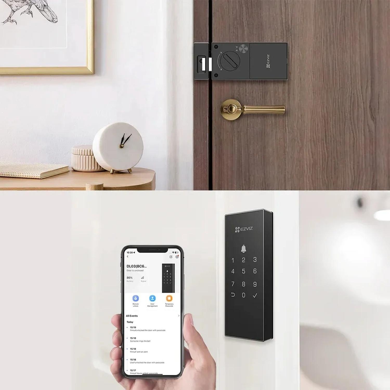 Cerradura Inteligente Wifi DL03 Pro Huella Código Ezviz-7