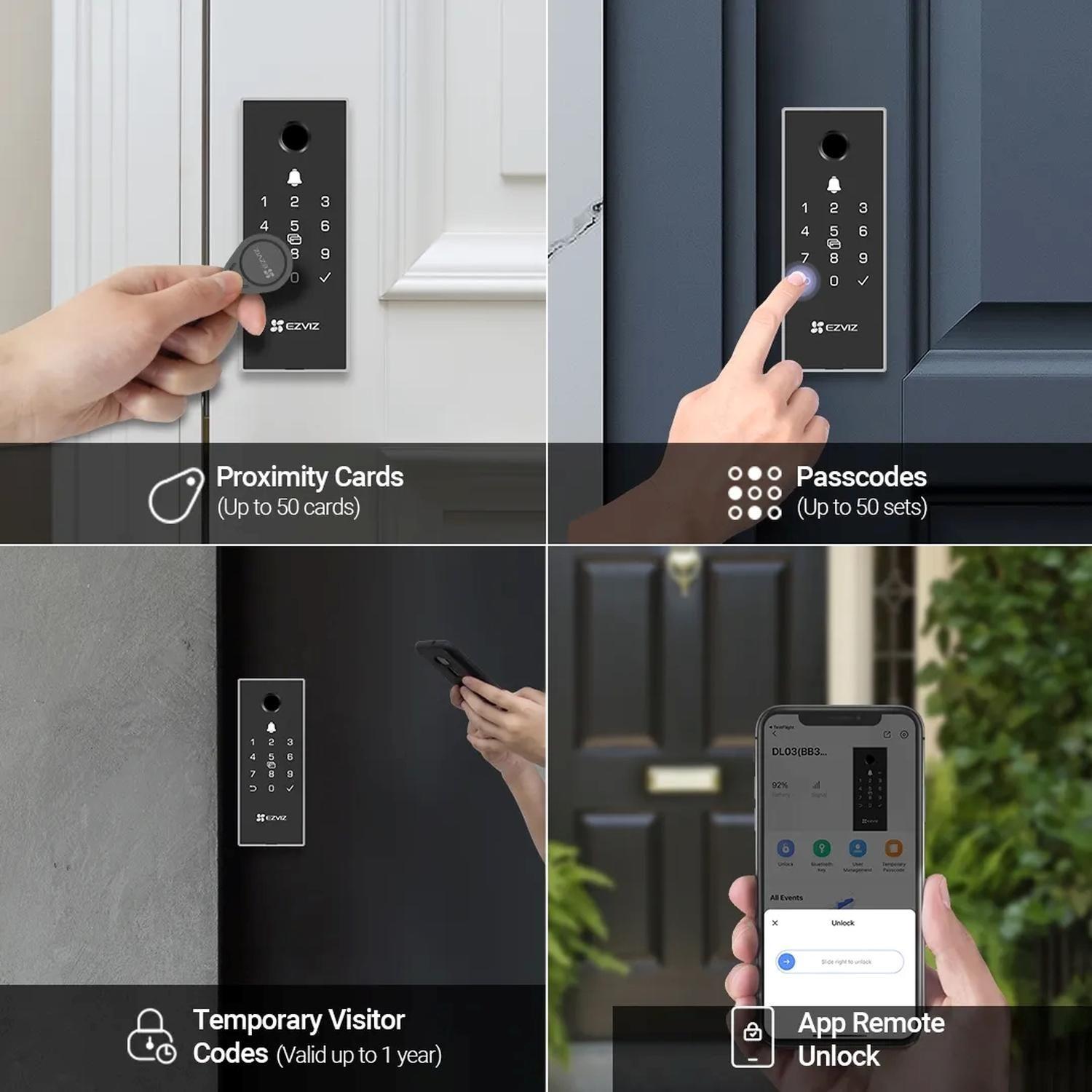 Cerradura Inteligente Wifi DL03 Pro Huella Código Ezviz-8