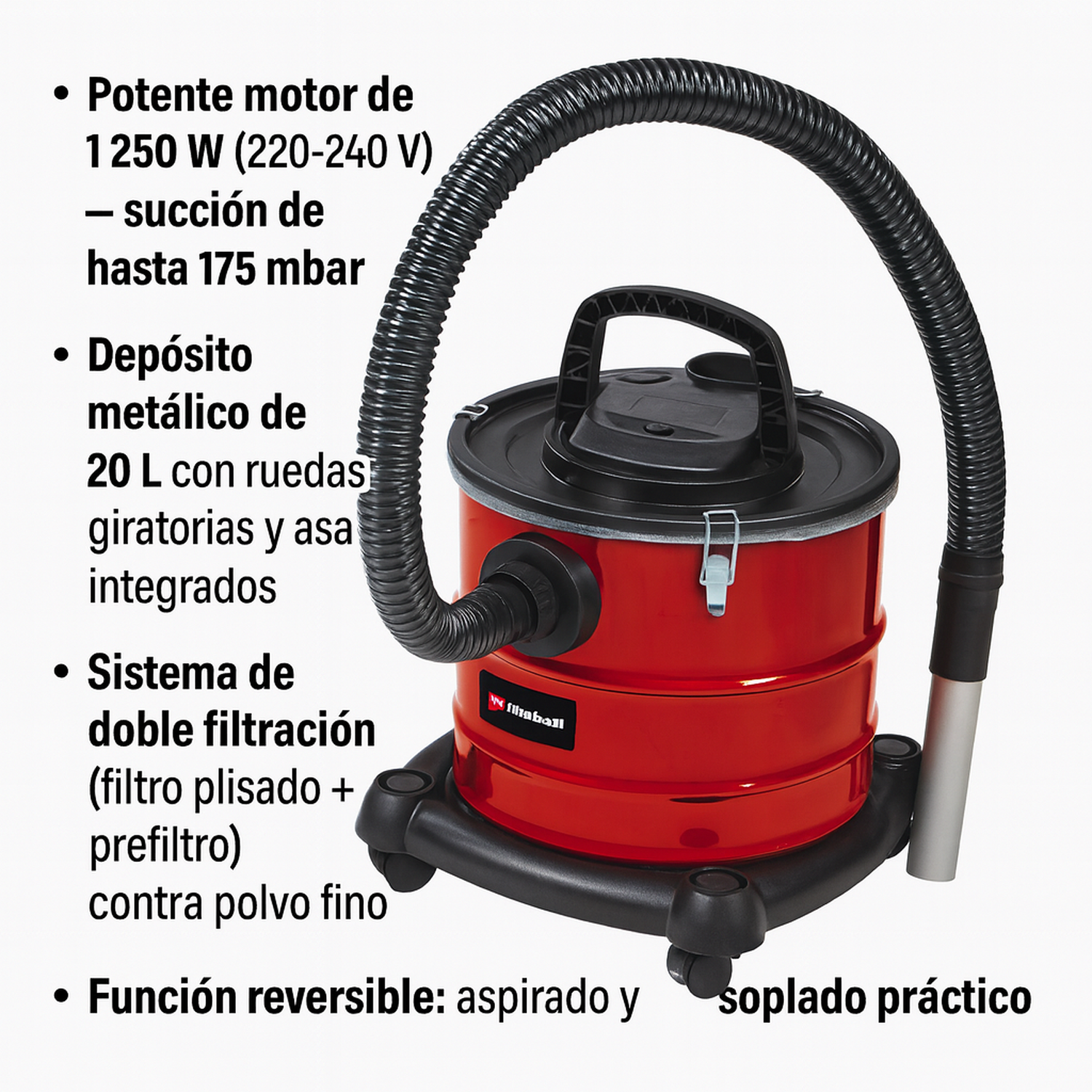 Aspirador Cenizas TC-AV 1720 DW Einhell-5
