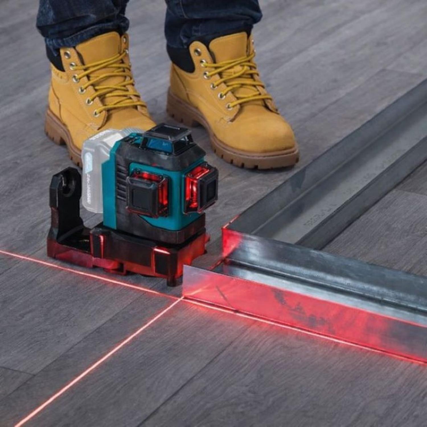 Nivel laser multilíneas rojas 360° Bat+cargador SK700D Makita-5