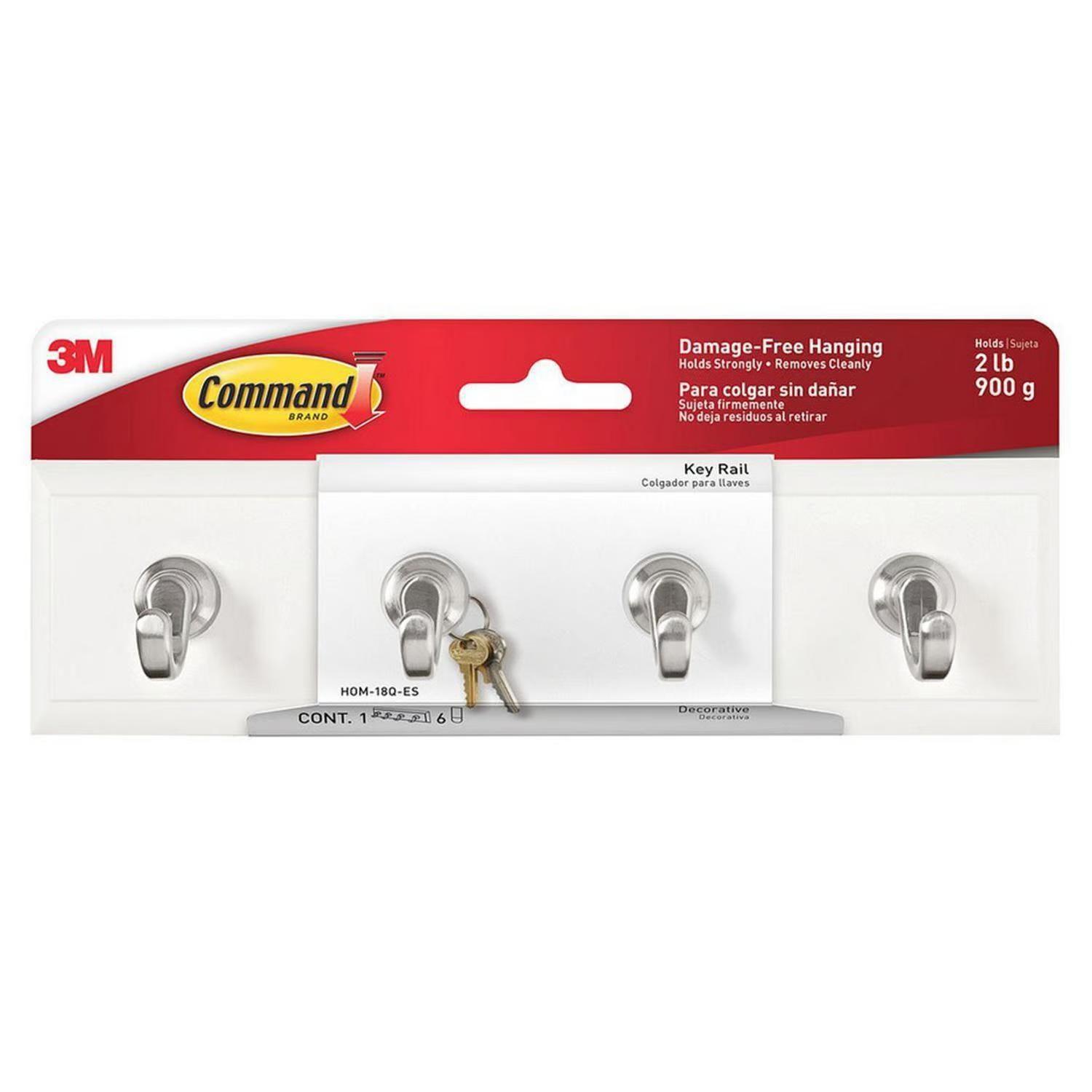 Colgador De Llaves Blanco Command 3M HOM-18Q-ES-0
