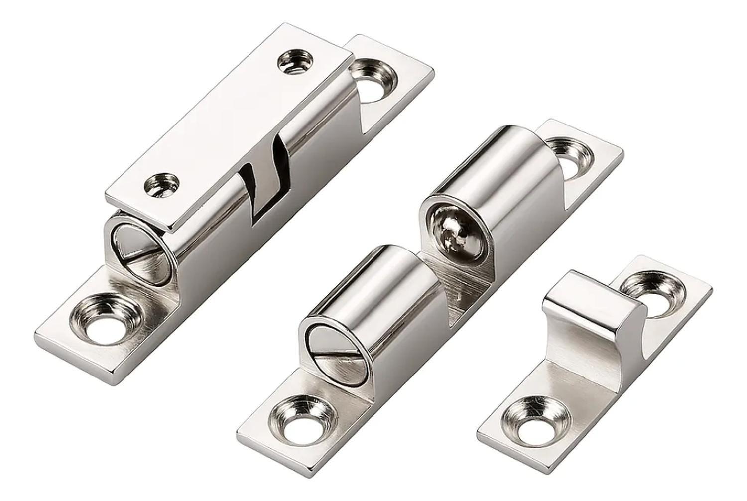 Pack 4un Reten Regulable Niquelado Para Puerta 50mm DMC-2