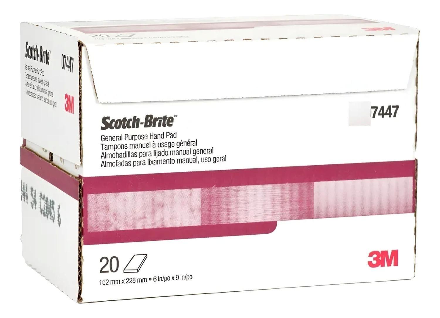 Paño Lija Abrasiva 7447 152mm x 228mm 20un Scotch Brite 3M-4