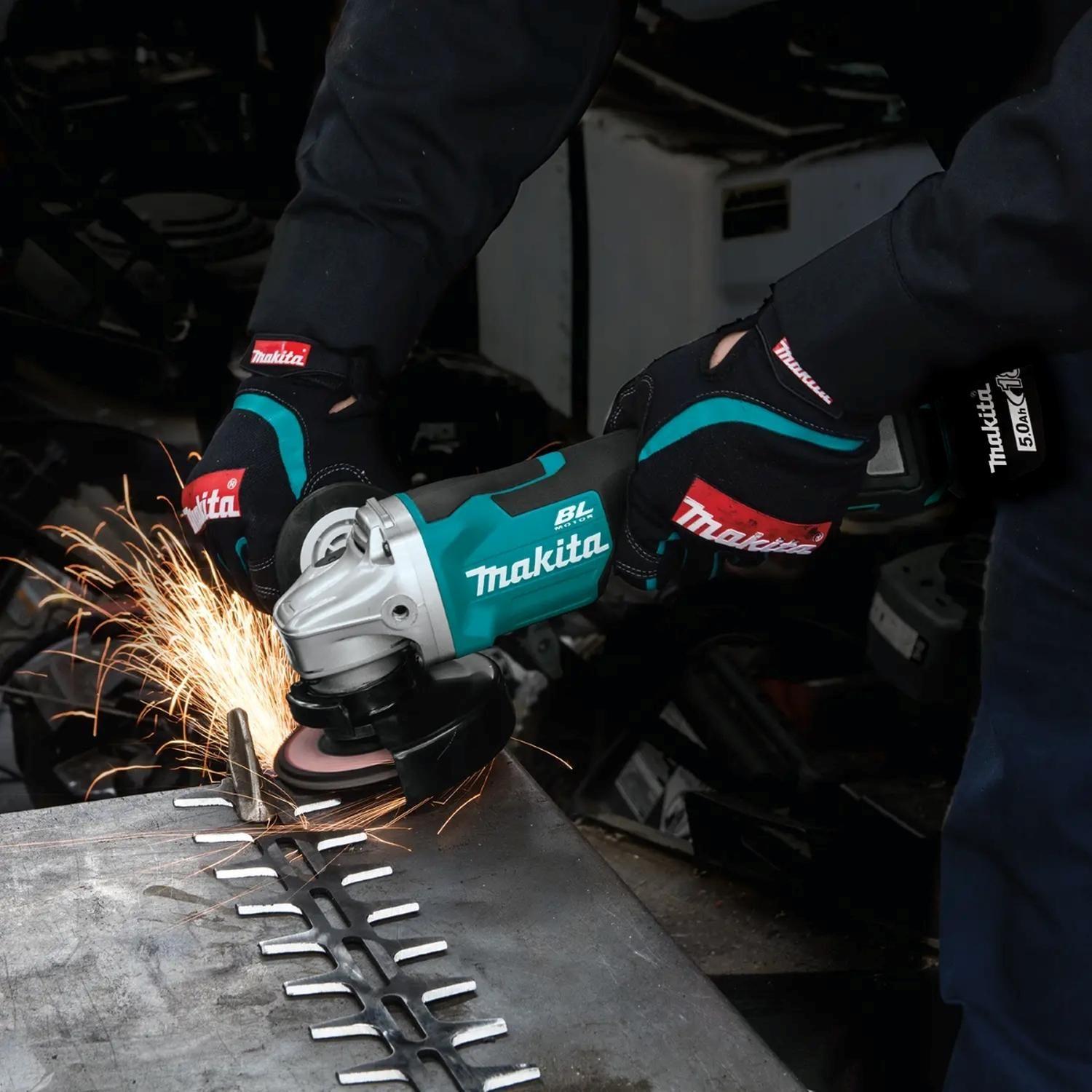 Esmeril Angular Inalámbrico 4 1/2 DGA455RF Makita carg+bat-5