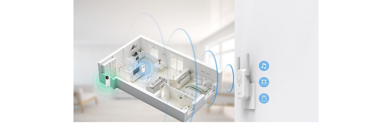 Kit Timbre Con Video a Batería DB2 Ezviz-3