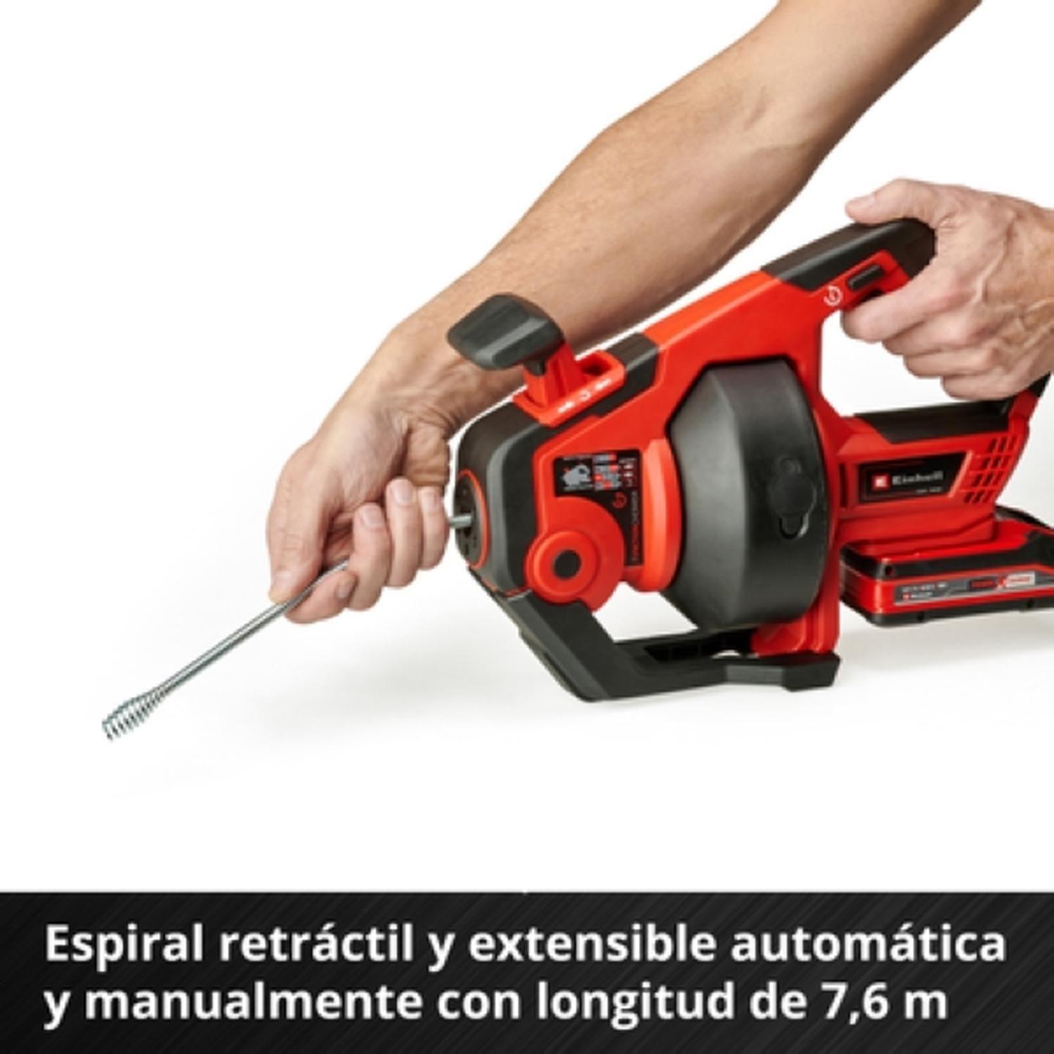 Limpiador De Drenaje Inalámbrico TE-DA 18/760 Li Solo Einhell-3