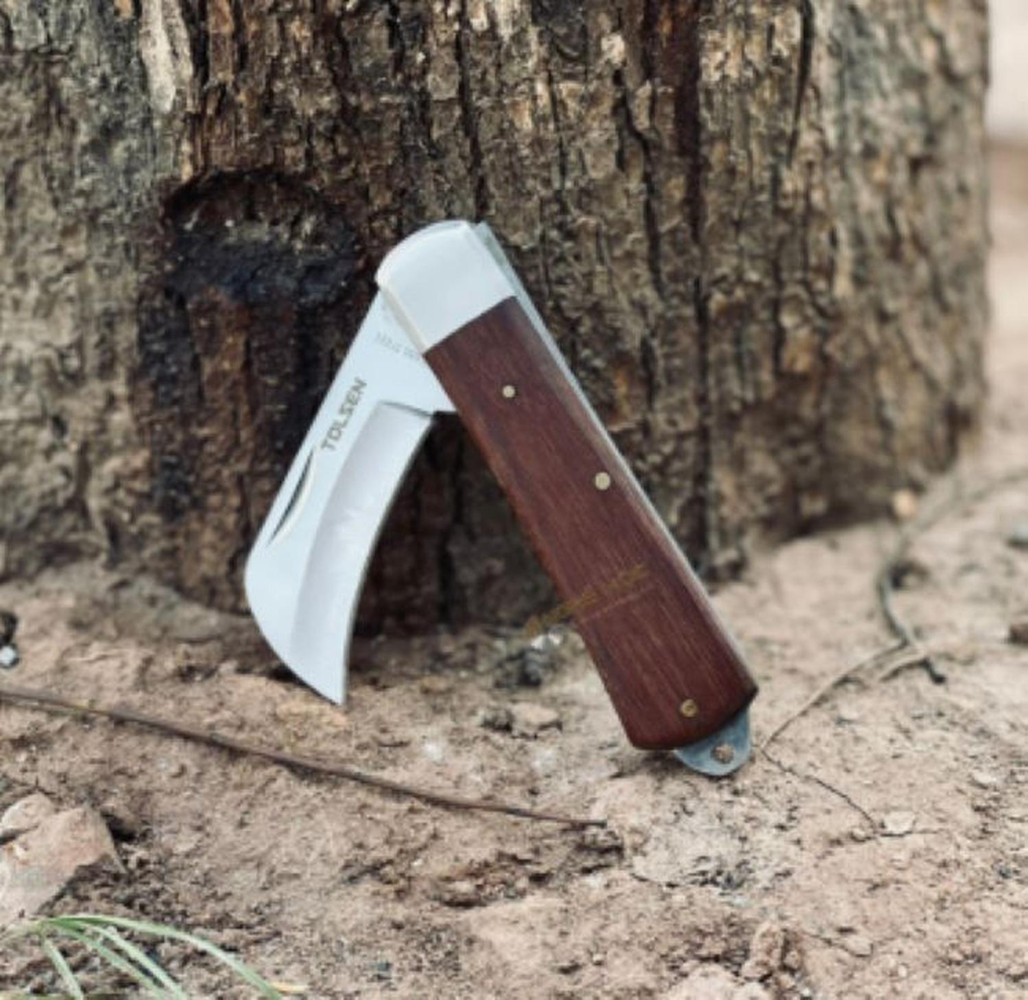 Cuchillo Electricista curvo 195mm 38041 Tolsen-2