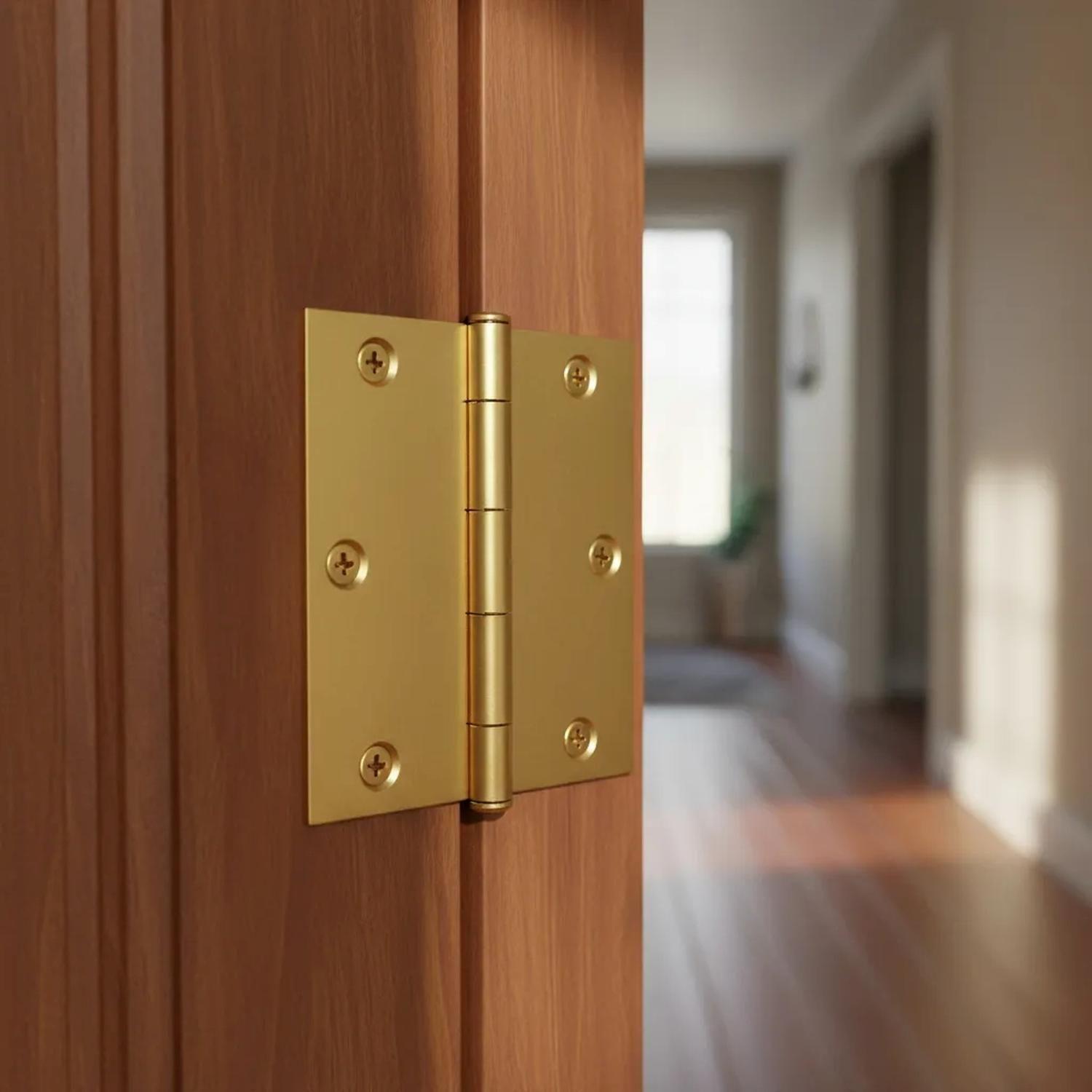 Pack 2 Bisagra Para Puertas 3x3 Acero Bronceada DMC-3