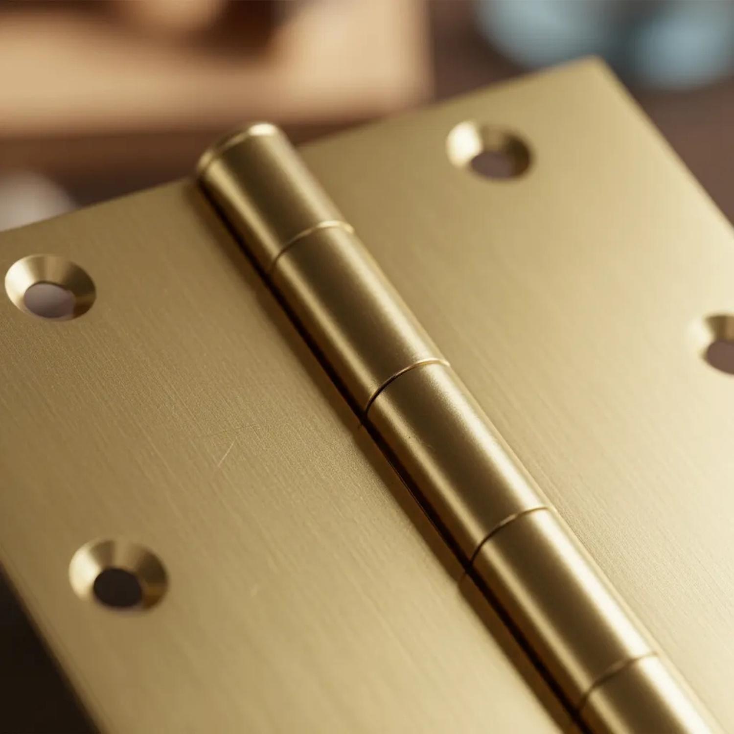 Pack 2 Bisagra Para Puertas 3x3 Acero Bronceada DMC-4