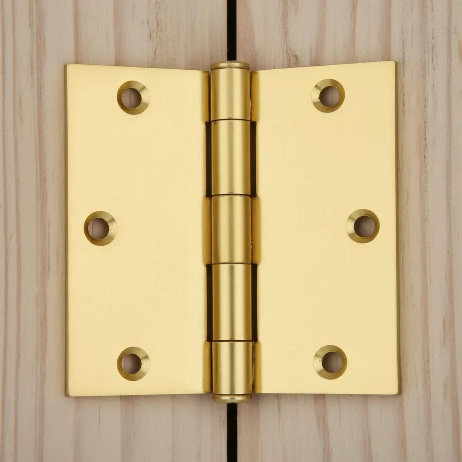 Pack 2 Bisagra Para Puertas 3x3 Acero Bronceada DMC-5