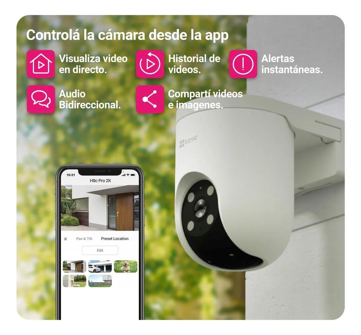 Cámara Seguridad Wifi H8c Pro 3k 5MP Auto-tracking Ezviz-4