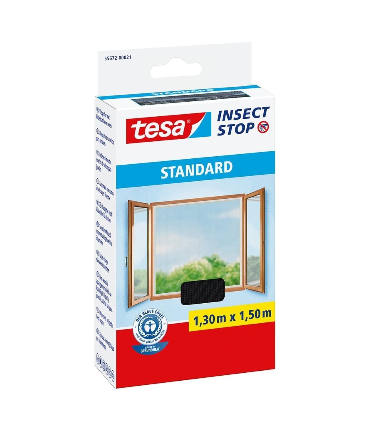 Malla Mosquitera Standard Ventana Negra 1.30x1.50m Tesa-0