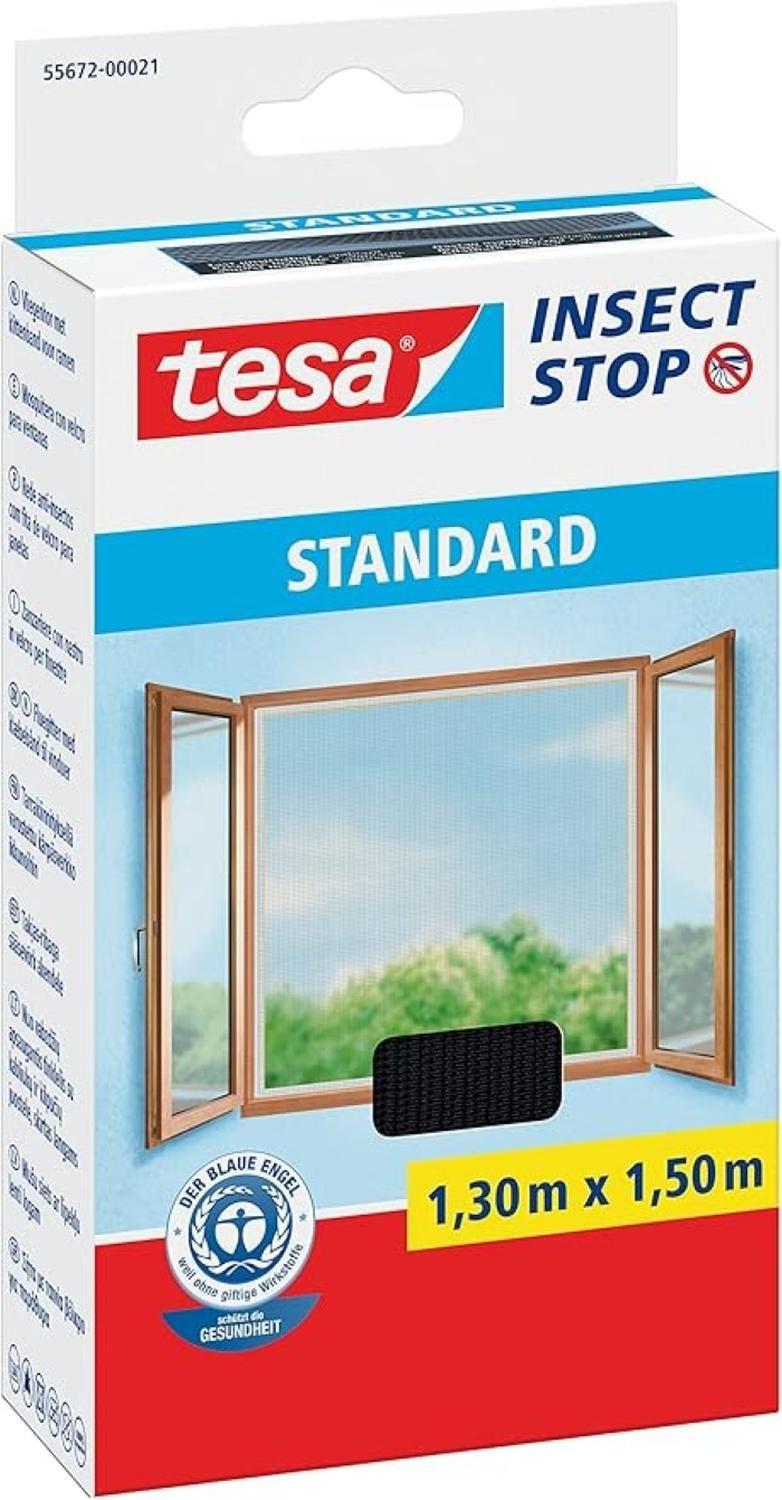Malla Mosquitera Standard Ventana Negra 1.30x1.50m Tesa-1