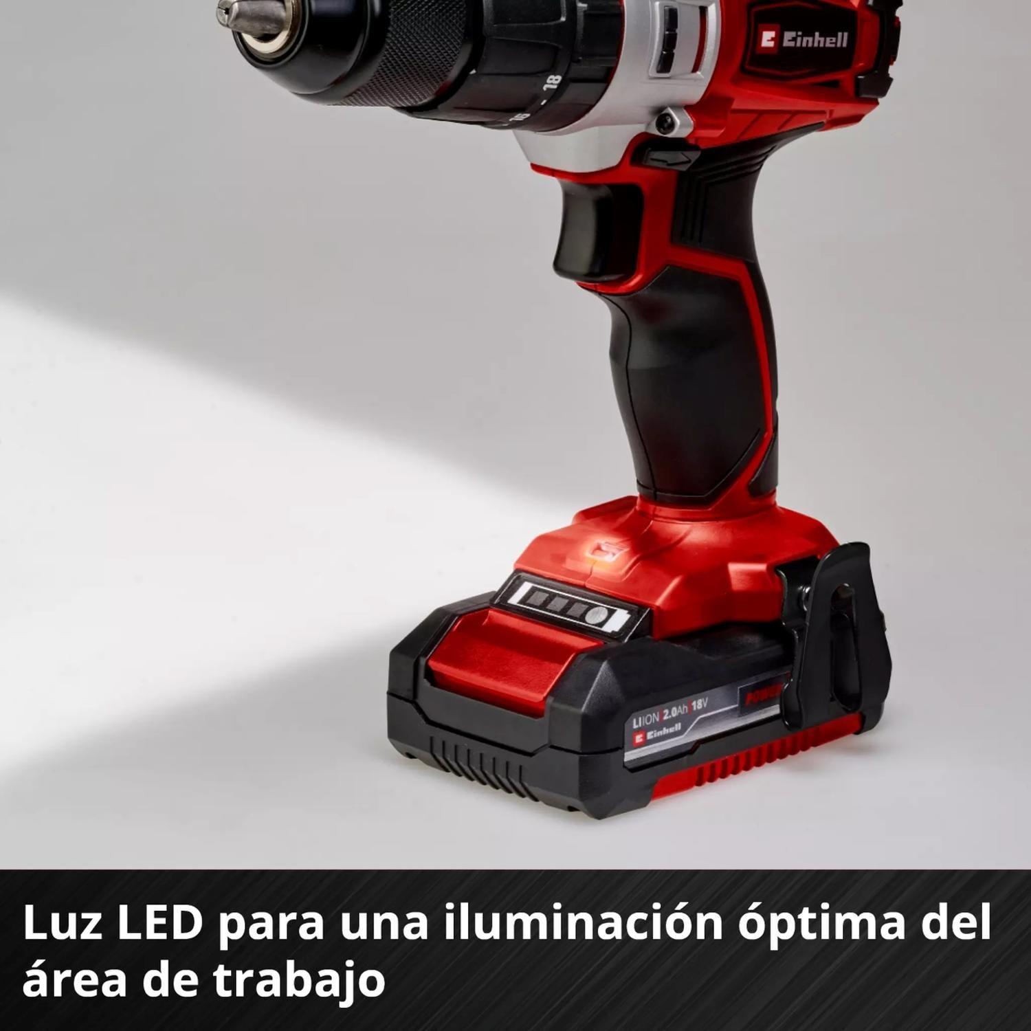 Taladro de Impacto Inalámbrico TE-CD 18/2 Li (2x2,0 Ah) Einhell-5