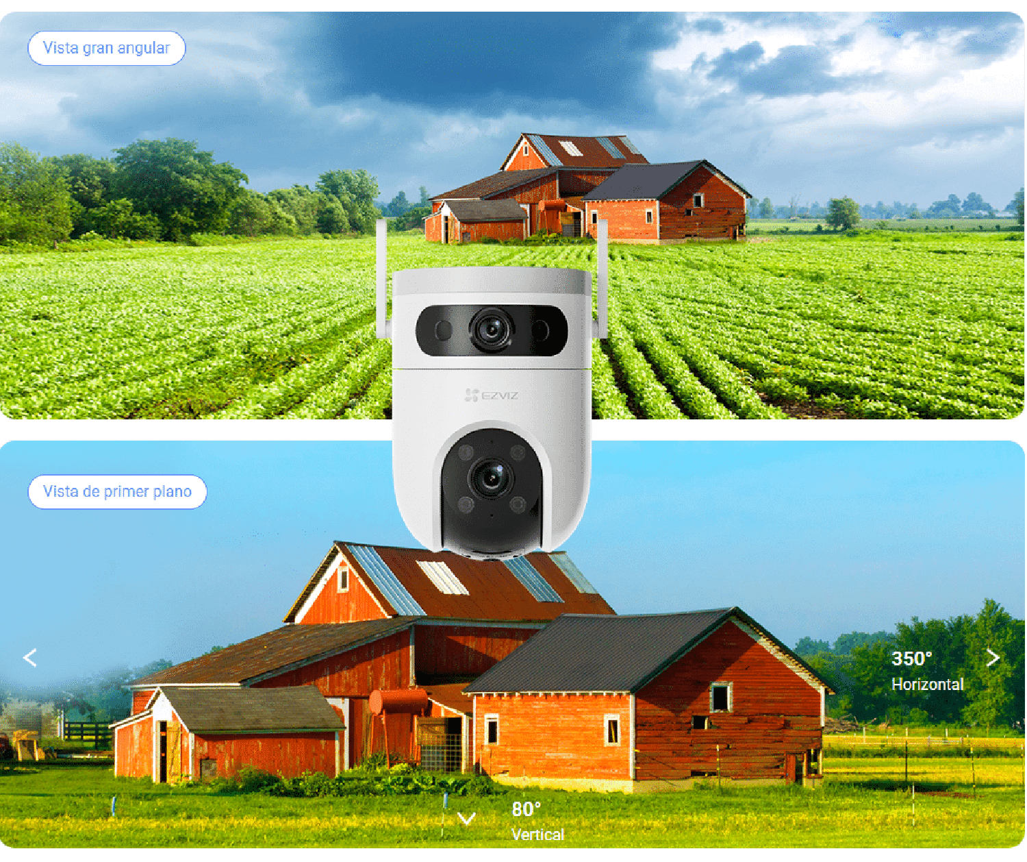 Cámara Pt Wi-Fi Inteligente Dual H9C 2K Ezviz-5