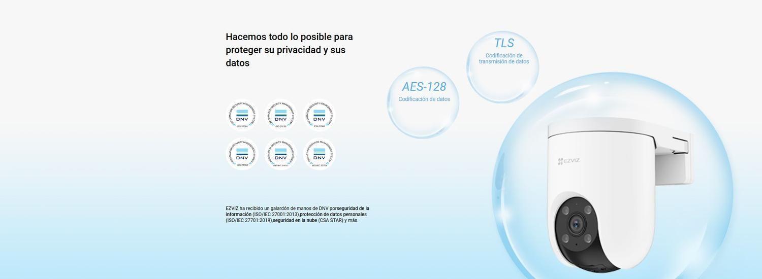 Cámara Wi-Fi con Paneo e Inclinación H8C Pro 2K Ezviz-3