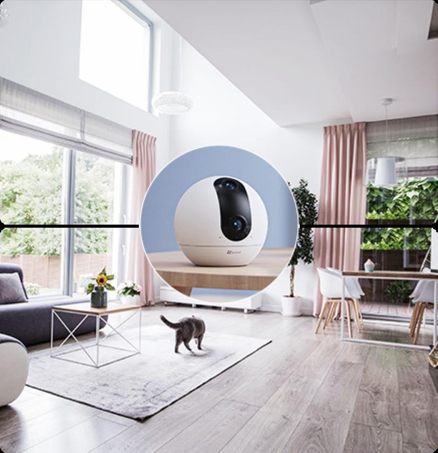 Camara Seguridad Doble lente 2k WiFi audio C60p Dual Mix EZVIZ-3