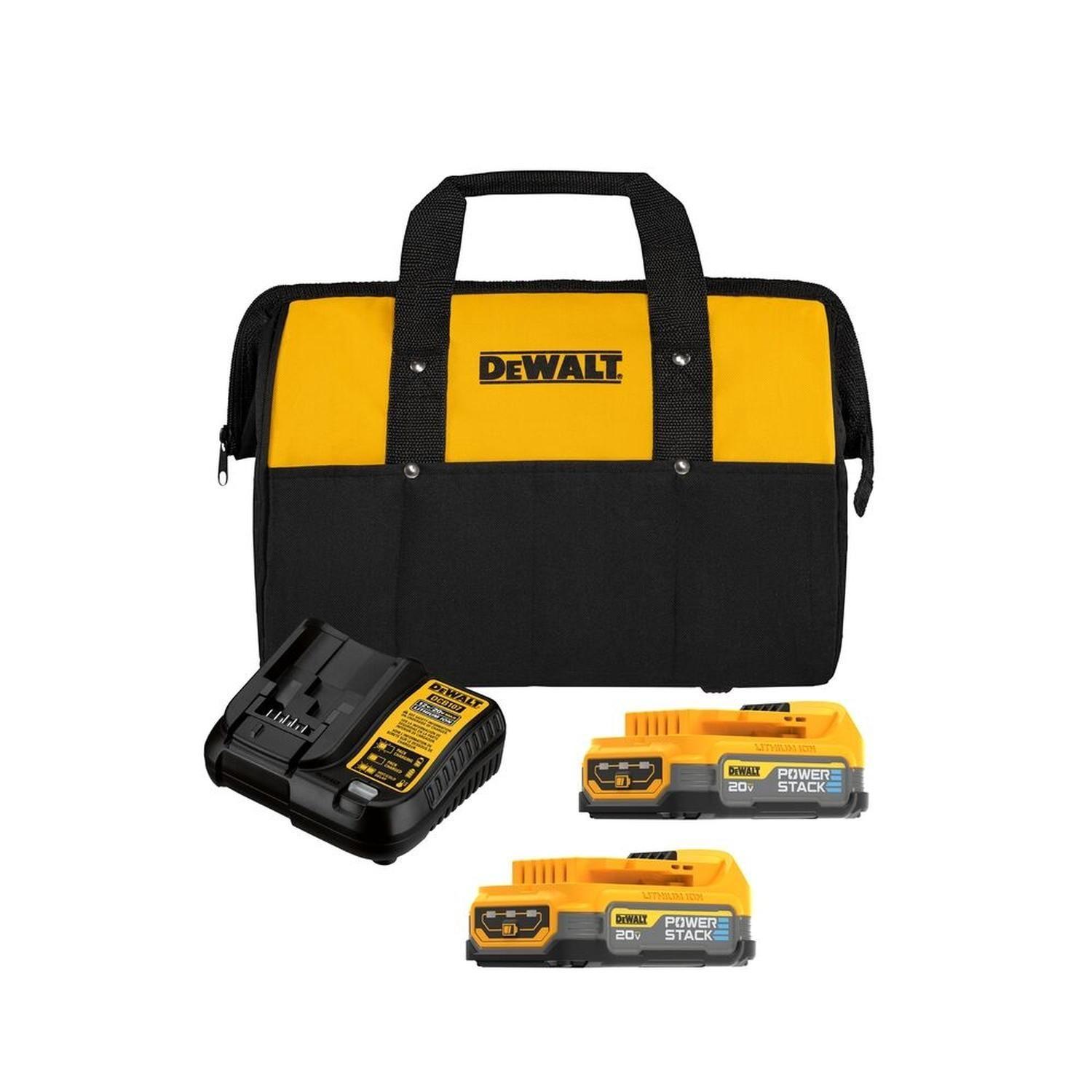 Kit 2 Baterías 1.7Ah POWERSTACK y Cargador DCBP034E2-B2 Dewalt-5