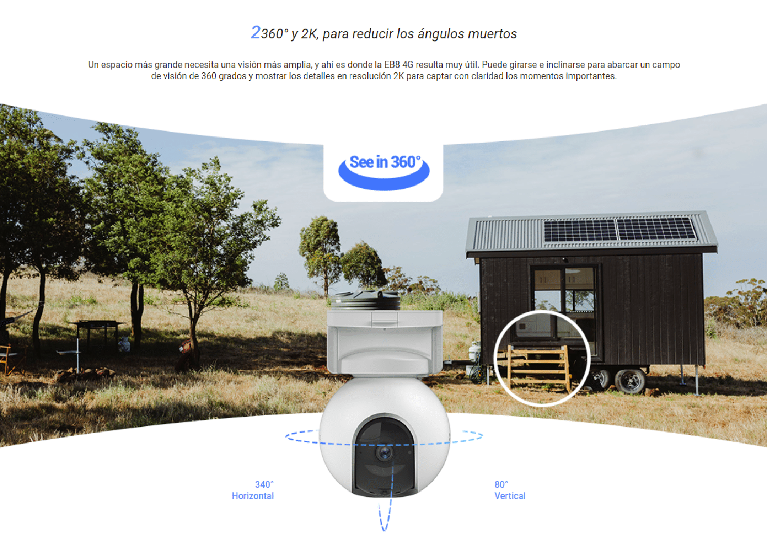 Cámara De Seguridad Panorámica e Inclinable EB8 4G 2K+ Ezviz-6