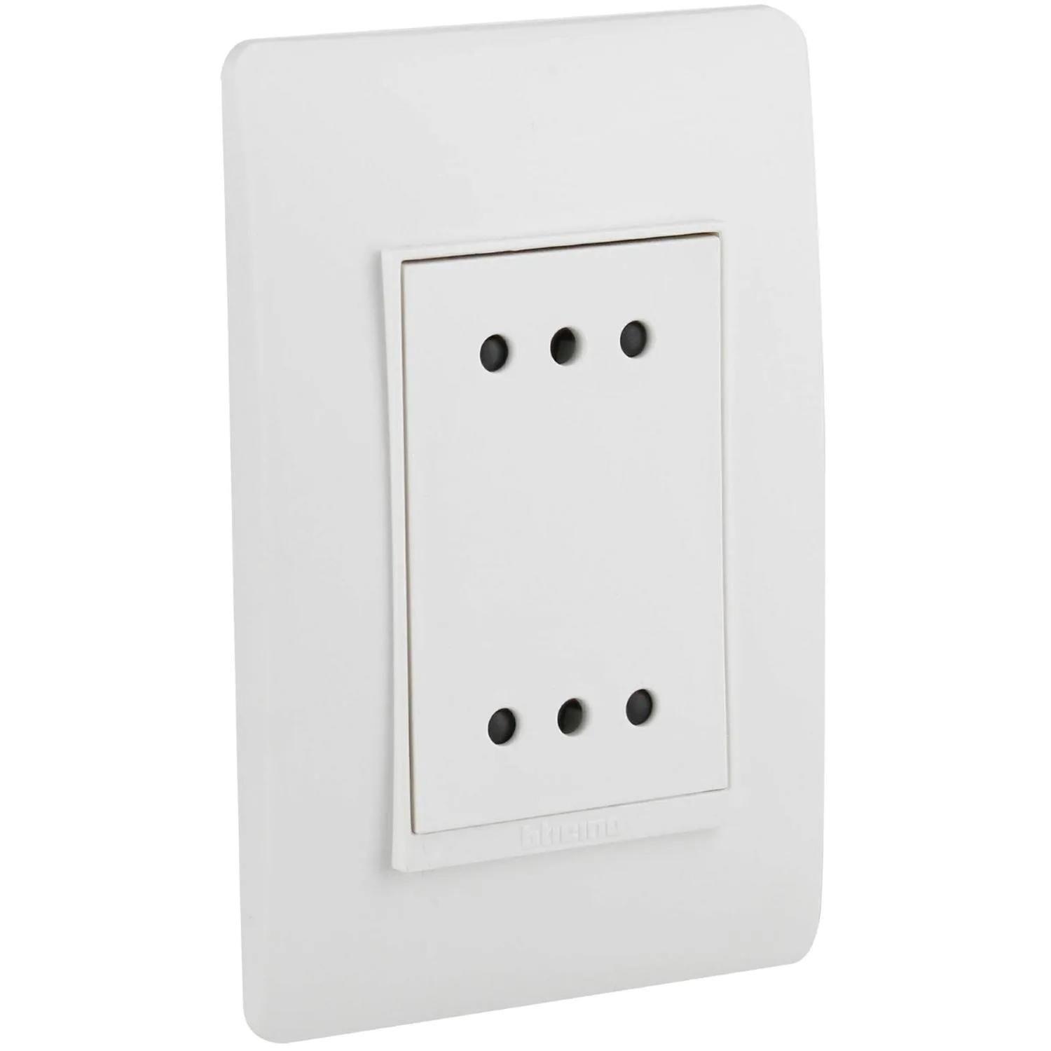 Tomacorriente Doble 2P+T 10A Blanco Lúzica PU1213 Bticino-2