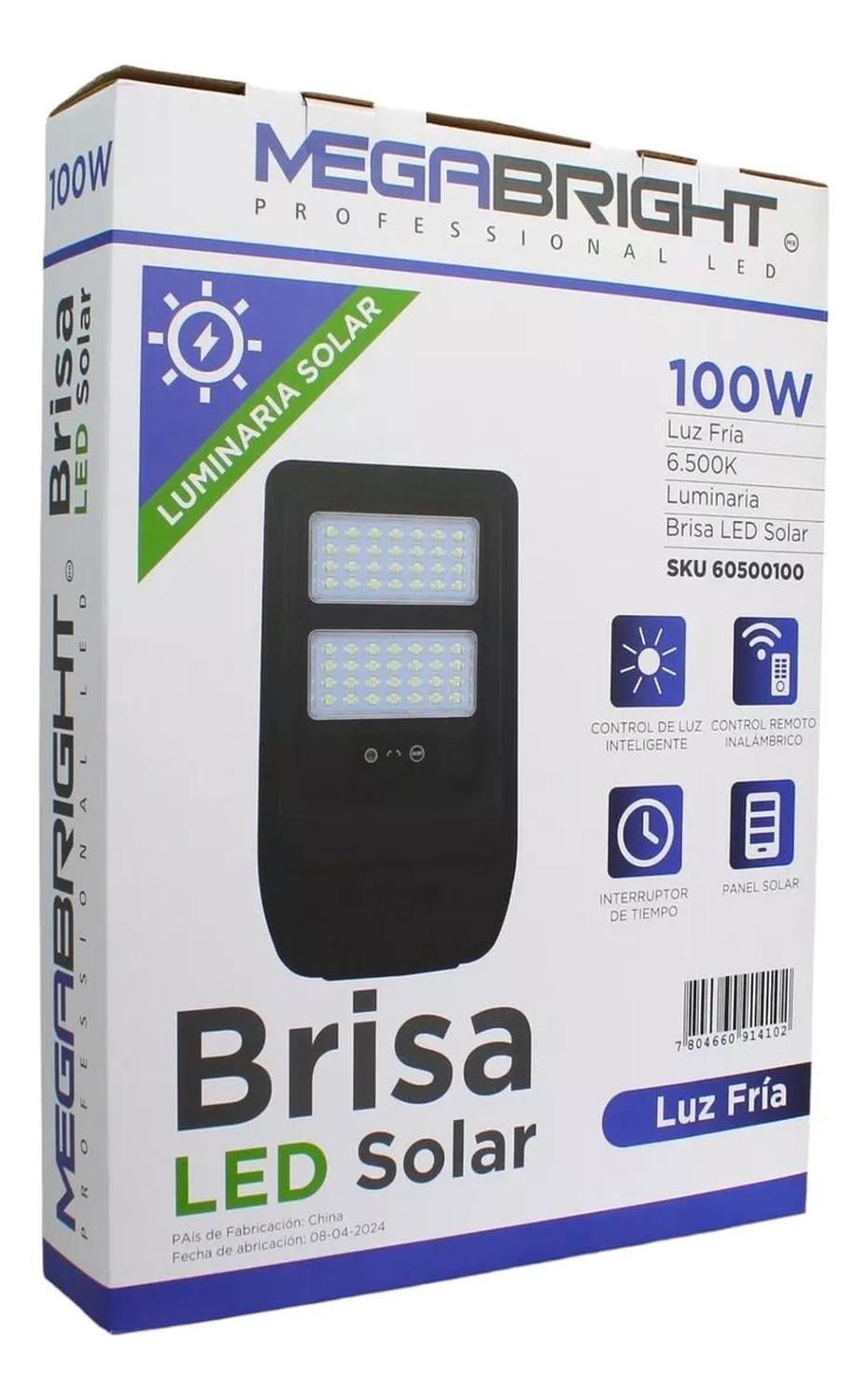 Luminaria Solar Brisa Led 100w 6500k Megabright-8