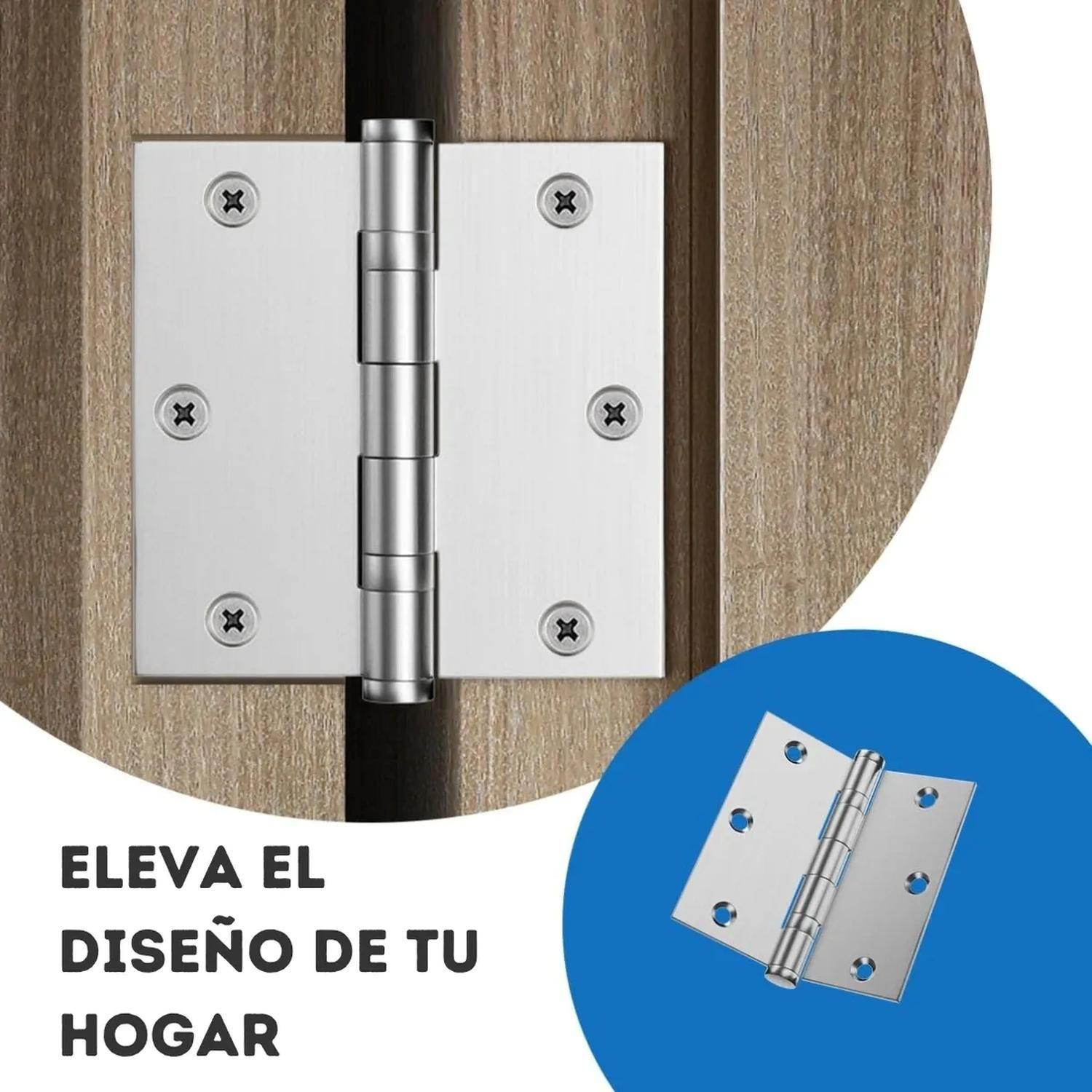 Pack 2 Bisagra Para Puertas 3x3 Acero Inoxidable DMC-5